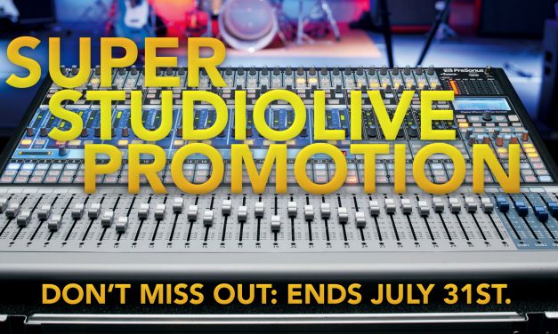 PreSonus console mixers discounted until the end of July!