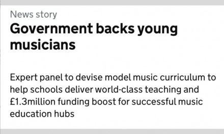 An open letter to the DfE regarding their proposals for a model music curriculum